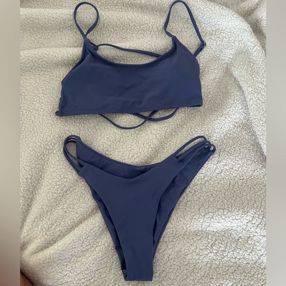 Thrifted navy blue bikini